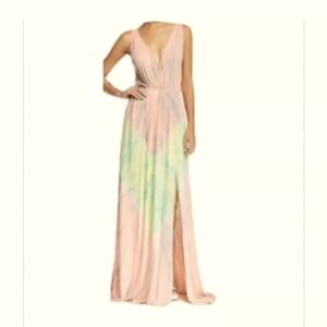 NWOT GO COUTURE TIE-DYE MAXI DRESS SIZE LARGE